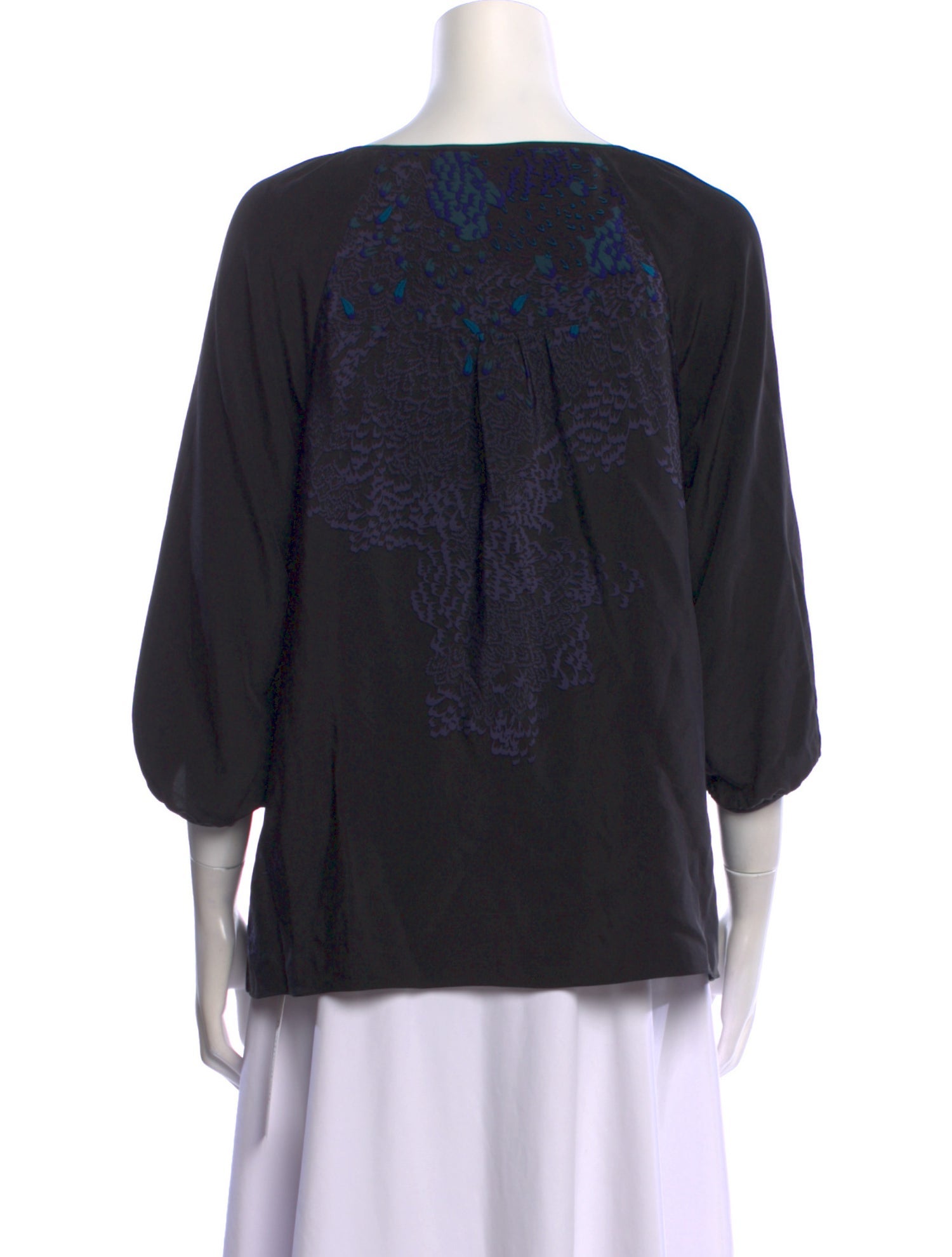 Tibi Silk Printed Blouse